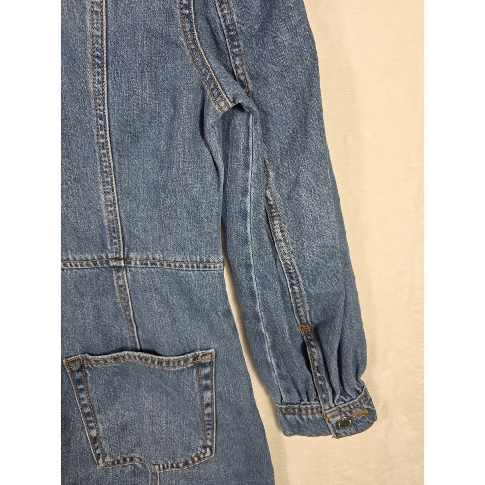 Universal Thread Denim Utility Dress XXL NWT Zip Front Blue Shirt Dress - Picture 9 of 11
